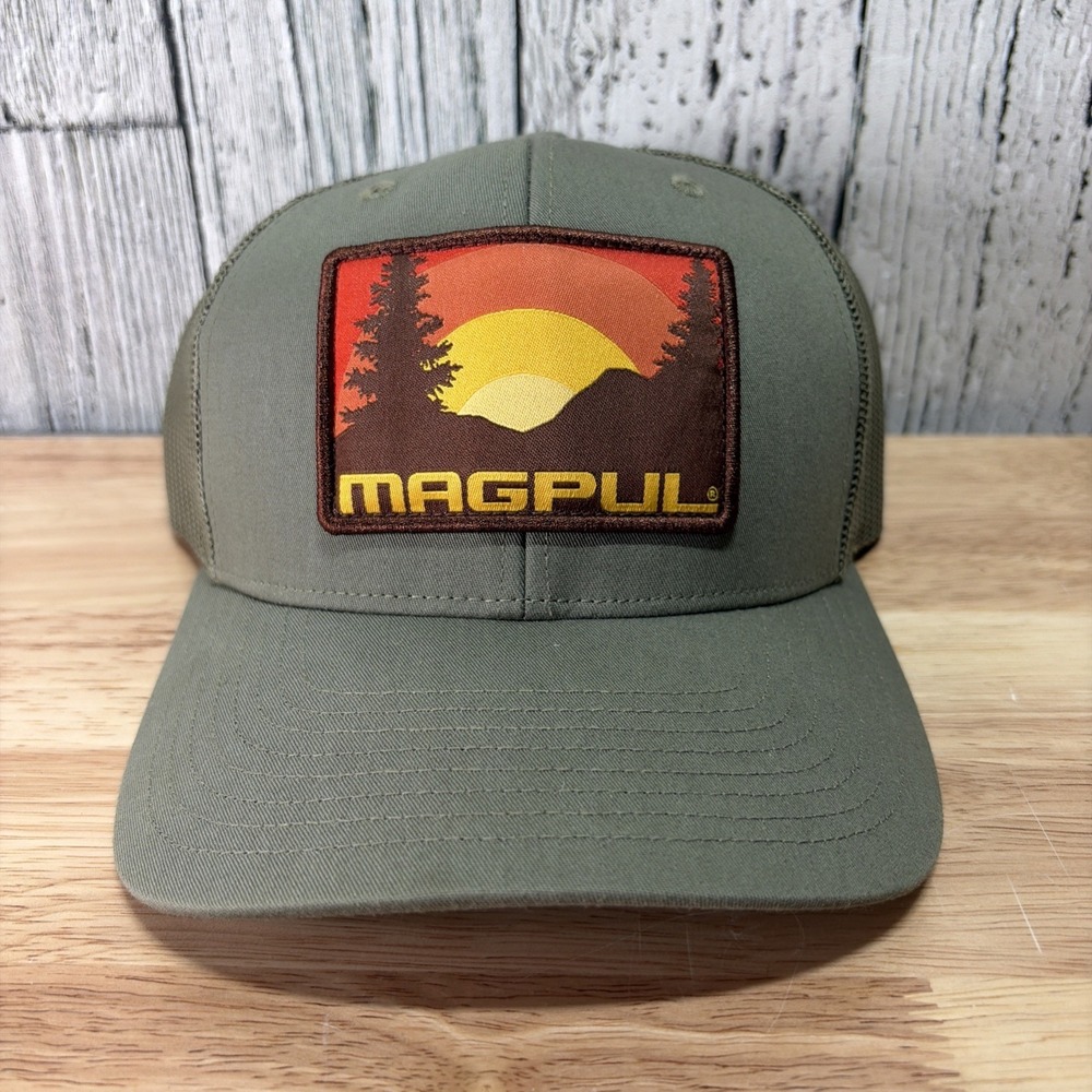Magpul Industries Mesh Snapback Hat Green Patch Forest Mountains